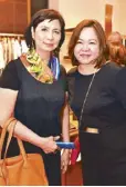  ??  ?? STAR Lifestyle editor Millet Mananquil and Annie Ringor.