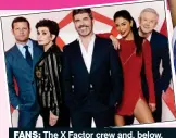 ??  ?? fanS: The X Factor crew and, below, Claire competes in The Voice of Ireland in 2012 before her ‘makeover’, right