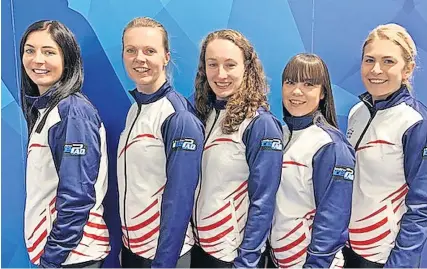  ?? ?? Selection Eve Muirhead (far left) and Mili Smith (far right) will play for Scotland at the Europeans in Lillehamme­r