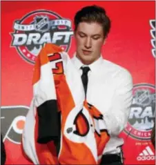  ?? THE ASSOCIATED PRESS FILE ?? Flyers rookie Nolan Patrick is making progress but will have to wait a bit before joining his team in game action.