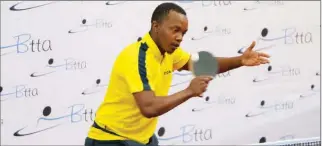  ?? PIC: PHATSIMO KAPENG ?? Back to the board: Table tennis players will fight it out for the biggest purse