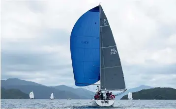  ??  ?? The Beneteau Global on its way to a first division win.