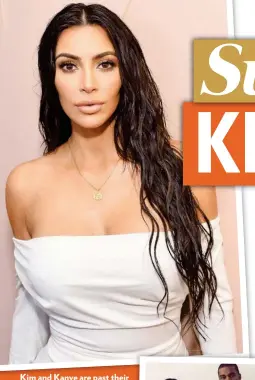  ??  ?? Kim and Kanye are past their rocky year and want to give North (below) and her brother Saint two more siblings.