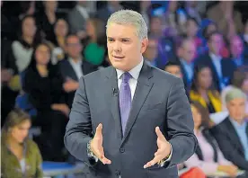  ?? COLPRENSA ?? Iván Duque, presidente de Colombia, sería el encargado de presentar la terna.