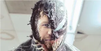  ??  ?? Tom Hardy as Venom/ Eddie Brock.