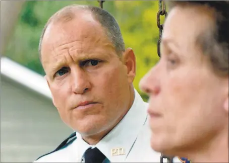  ?? FOX SEARCHLIGH­T ?? Woody Harrelson and Frances McDormand star in “Three Billboards Outside Ebbing, Missouri.”