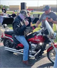  ?? Photo submitted ?? Riders get ready to head out on the inaugural Dustin’s Dream Benefit Ride in 2019. The second annual event is planned for Oct. 3.