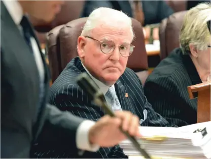  ?? | SUN- TIMES FILE PHOTO ?? Ald. Edward Burke ( 14th) reportedly made a courtesy call over the weekend to Cook County Democratic Chairman Joe Berrios to let him know his daughter would be circulatin­g nominating petitions to run for attorney general.