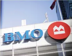  ?? BRENT LEWIN/BLOOMBERG FILES ?? BMO says the U.S. “remains a top priority” after the bank reported that the contributi­on of U.S. businesses to its total adjusted earnings rose to 28 per cent, up from 24 per cent last year.