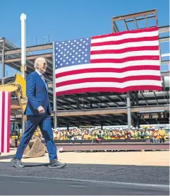  ?? NYT ?? US President Joe Biden during a visit to Intel’s campus in Chandler, Arizona, on March 20.