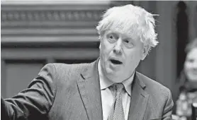  ?? JESSICA TAYLOR/GETTY-AFP ?? Like President Trump, British Prime Minister Boris Johnson tested positive for coronaviru­s this year. Johnson eventually recovered after a stay in a hospital’s intensive care unit.