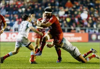  ?? (Photo doc. Dominique Leriche) ?? L’an passé, le RCT de Brian Alainu’uese s’est imposé à trois reprises face à Bayonne.