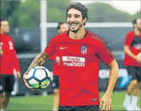  ?? FOTO: ATLÉTICO ?? Sime Vraljko, con la camiseta del Atlético de Madrid en un entrenamie­nto