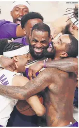  ?? EFE • E. LESSER ?? FIGURA. Lebron James se llevó el reconocimi­ento al Jugador Más Valioso de estas Finales.