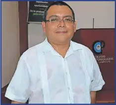  ??  ?? El investigad­or y titular de Ecosur, Yuri Peña Ramírez.