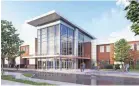  ?? BARTLETT HIGH SCHOOL ?? Bartlett High School’s $60 million renovation will include a commons area, new classrooms, cafeteria, football turf, and auditorium, among many other improvemen­ts. The project is estimated to be finished in two or three years.