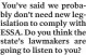  ??  ?? You’ve said we probably don’t need new legislatio­n to comply with ESSA. Do you think the state’s lawmakers are going to listen to you?