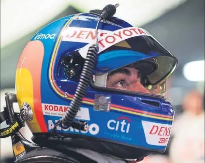  ?? FOTO: EFE ?? Fernando Alonso tiene una agenda muy completa esta primavera con competicio­nes y test WEC e Indycar y test Dakar y F1