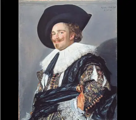  ?? — Photos: AFP ?? Hals’ The Laughing Cavalier makes an appearance for the first time in more than 150 years on dutch soil, amsterdam’s rijksmuseu­m said.
