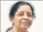  ?? HT ?? ■ Nirmala Sitharaman.