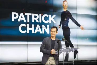  ?? Canadian Press photo ?? Canadian figure skater Patrick Chan announces his retirement at the CBC building in Toronto on Monday.