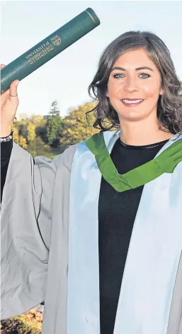  ??  ?? Eve joined Andy Murray and Judy Murray when she received an honorary degree from Stirling University last week.