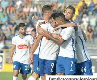  ??  ?? Famalicão venceu jogo louco