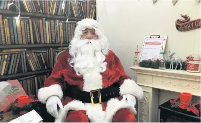  ??  ?? Santa’s grotto at Carnegie House, Wyndham Street