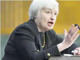  ??  ?? “Waiting too long to begin moving toward the neutral rate could risk a nasty surprise down the road - either too much inflation, financial instabilit­y, or both,” says Fed Chair Janett Yellen