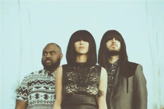  ?? Mary Kang ?? Texas trio Khruangbin: drummer Donald DJ Johnson (left), bassist Laura Lee and guitarist Mark Speer.