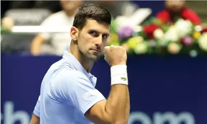  ?? Photograph: Pavel Mikheyev/ Reuters ?? Novak Djokovic is currently under a three-year visa ban in Australia after he was deported earlier this year.