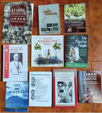  ?? ?? Some of the published books with Sarawak content of historical interest – we need more writers and more of these books.