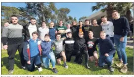  ?? (Photo Laurent Martinat) ?? Les jeunes espoirs du pôle rugby.