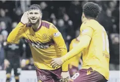  ??  ?? 0 Nadir Ciftci was on target in Saturday’s draw with Partick Thistle.