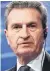  ?? FOTO: AFP ?? Günther Oettinger