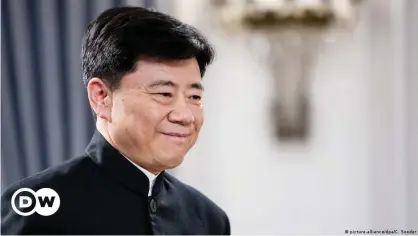  ??  ?? The German government told Wu Ken it is not happy with Beijing's EU sanctions