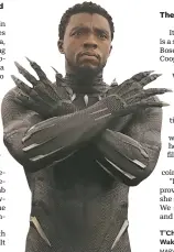  ?? MARVEL ?? T’Challa’s (Chadwick Boseman) Wakanda is that “beacon of light.”