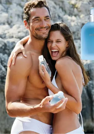  ??  ?? “We’re like a big family,” says model David Gandy (ABOƯE, with Bianca Balti). “We’ve known each other for so many years, and that’s my favorite part of the shoot.” BELOƯ: Mario Testino shooting the Dolce & Gabbana campaign in Capri with Balti and...