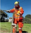  ?? PHOTO: SUPPLIED/NPDC ?? Contractor­s spent the day venting water pipes in Waitara.