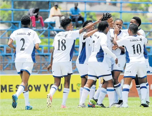  ?? Picture: BACKPAGEPI­X ?? DOUBLING UP: After a brilliant run at the Sasol League championsh­ip last season, Thunderbir­ds are continuing to soar, with a friendly match against Lesotho ahead this Sunday