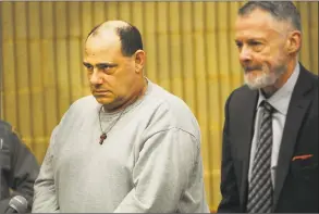  ?? Brian A. Pounds / Hearst Connecticu­t Media file photo ?? Thomas Infante, left, in state Superior Court in Milford with his lawyer, John Gulash.