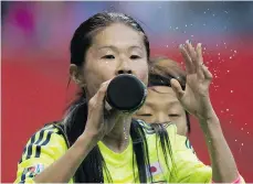  ?? DARRYL DYCK/THE CANADIAN PRESS ?? Japan’s Homare Sawa, who is appearing in her record sixth World Cup, says the Dutch will provide a strong challenge with their speed and height when the teams meet tonight.