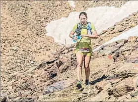  ?? FOTO: AUTV/DAVID ARIÑO ?? La atleta Nerea Martínez en la Andorra Ultra Trail Vallnord