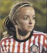  ??  ?? Pictured playing for Sunderland Ladies before rejoining Sheffield United Women.