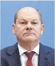  ?? FOTO: DPA ?? Bundesfina­nzminister Olaf Scholz: Die fetten Jahre sind vorbei.