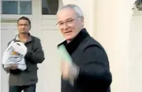  ??  ?? Man of leisure: Claudio Ranieri pictured yesterday in Leicester