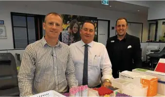  ?? PHOTO: CONTRIBUTE­D ?? Toowoomba City Realty principal Michael Teahan, Ray White Toowoomba principal Lindsey Southwell and RE/MAX principal Daniel Burrett.