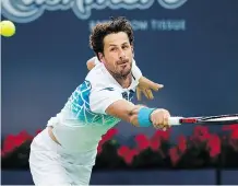  ?? NATHAN DENETTE/THE CANADIAN PRESS ?? Robin Haase will play Russia’s Karen Khachanov in the Rogers Cup quarterfin­als after using his veteran savvy to defeat Denis Shapovalov on a breezy Thursday night in Toronto.