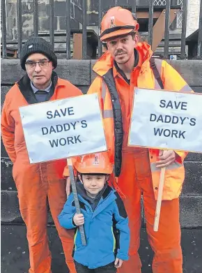  ?? Picture: Hazel June Nolan. ?? Another youngster holds one of the placards that had maximum impact at yesterday’s rally.