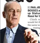  ??  ?? VETERAN Francis Rossi